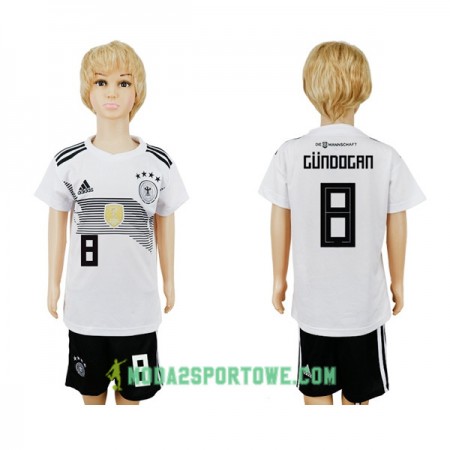 Koszulka Niemcy Gundogan 8 Dziecięcy Mistrzostwa Świata 2018 Domowe Stroje Piłkarskie